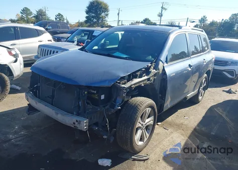2013 Toyota Highlander Limited V6 from USA, damaged, VIN 5TDDK3EH9DS209185